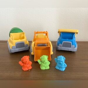 Green Toys 6 Piece Construction Trucks Vehicle Set Ages 2+